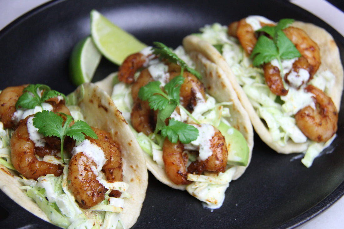 Recipe: Shrimp Tacos with Cilantro Lime Slaw