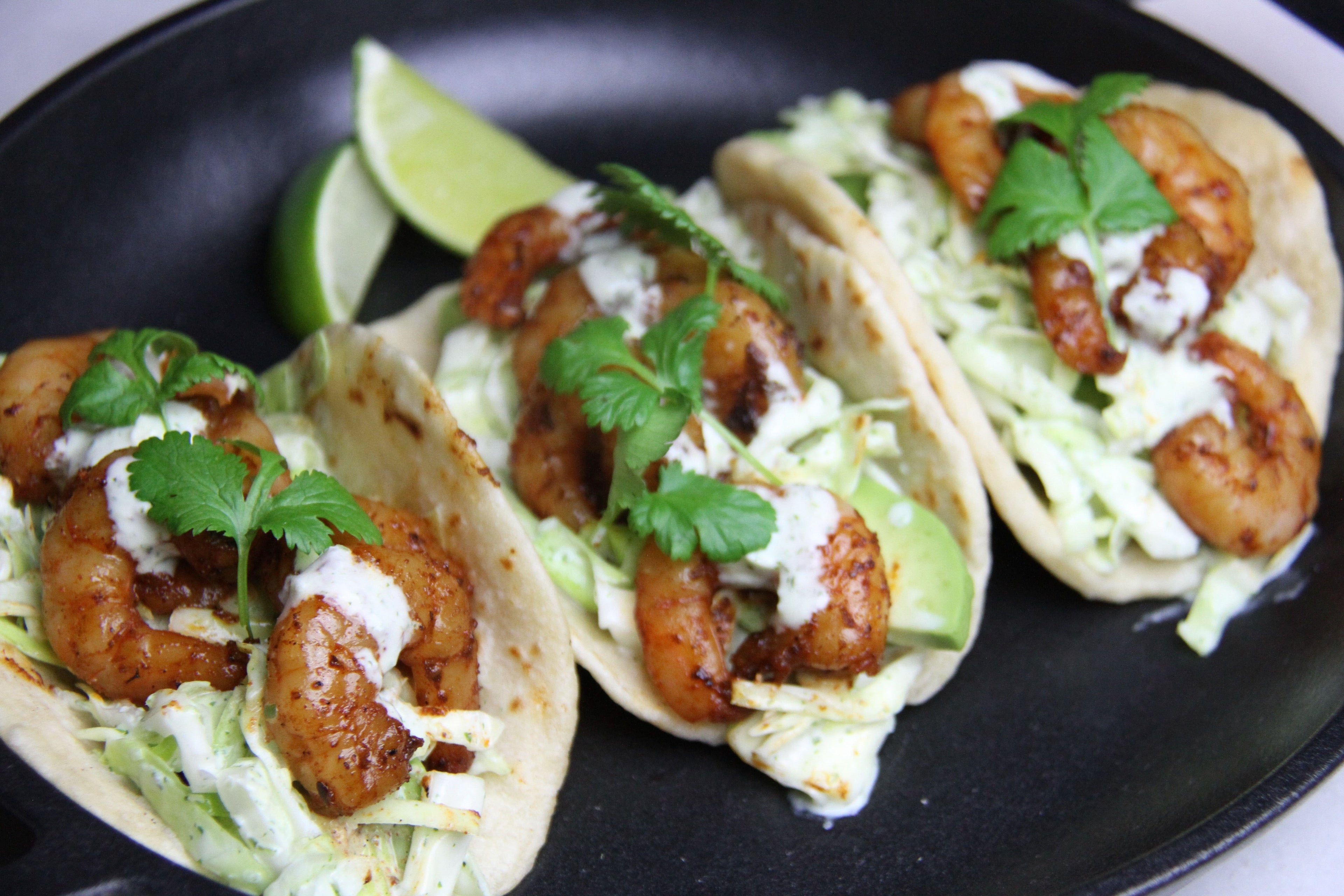 Recipe: Shrimp Tacos with Cilantro Lime Slaw