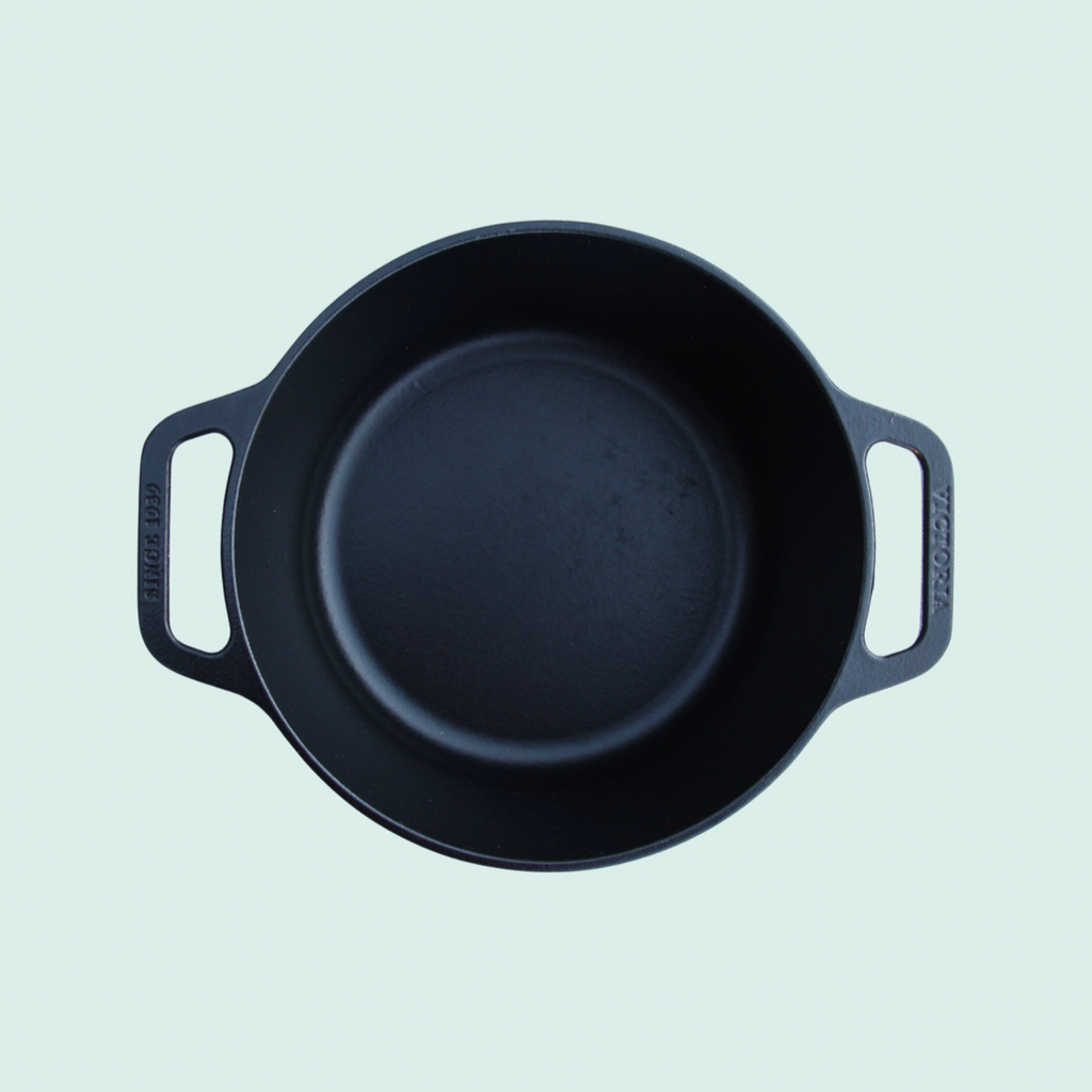 Victoria Cast Iron Dutch Oven Combo Cooker (5,7 ltr) - pre-seasoned