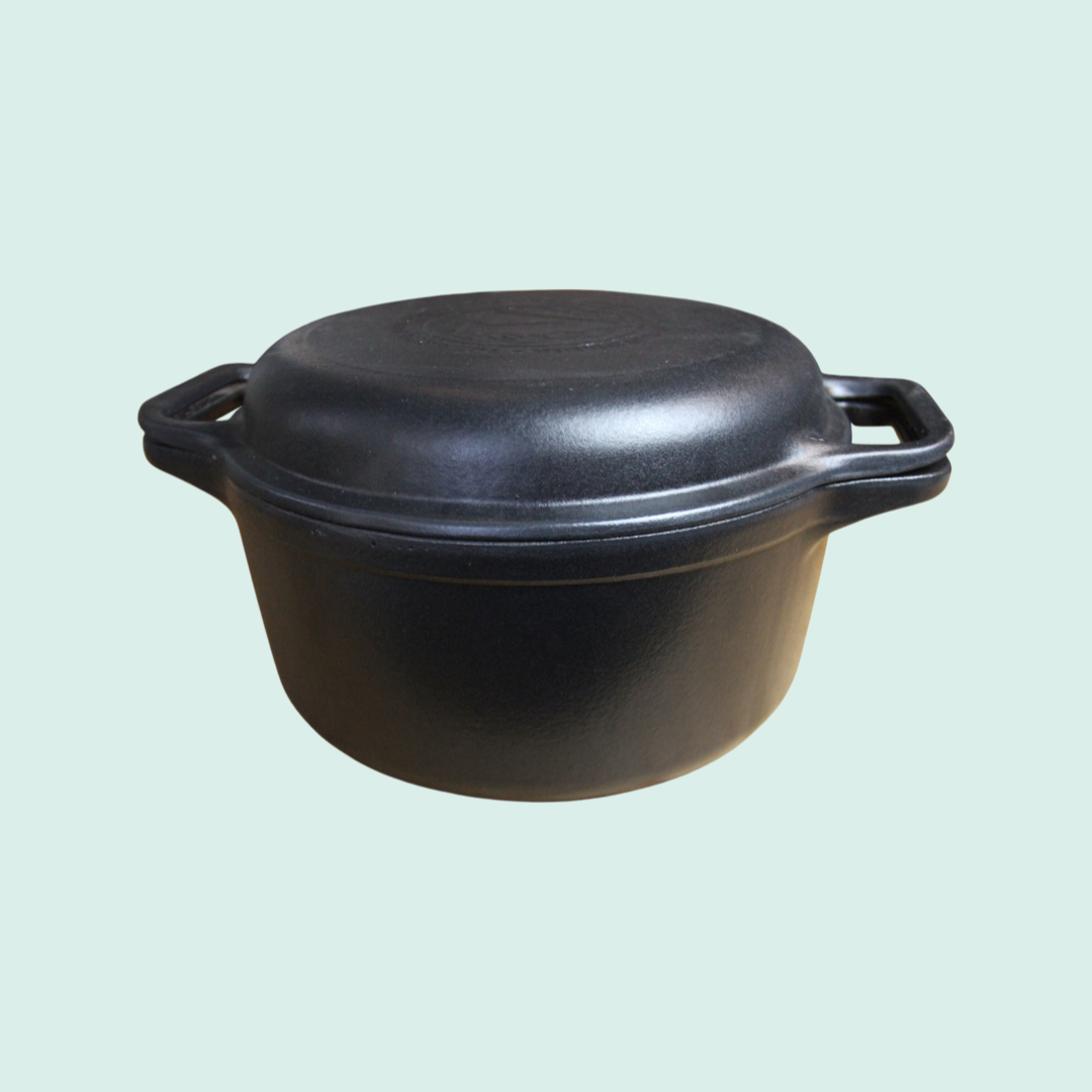 Victoria Cast Iron Dutch Oven Combo Cooker (5,7 ltr) - pre-seasoned